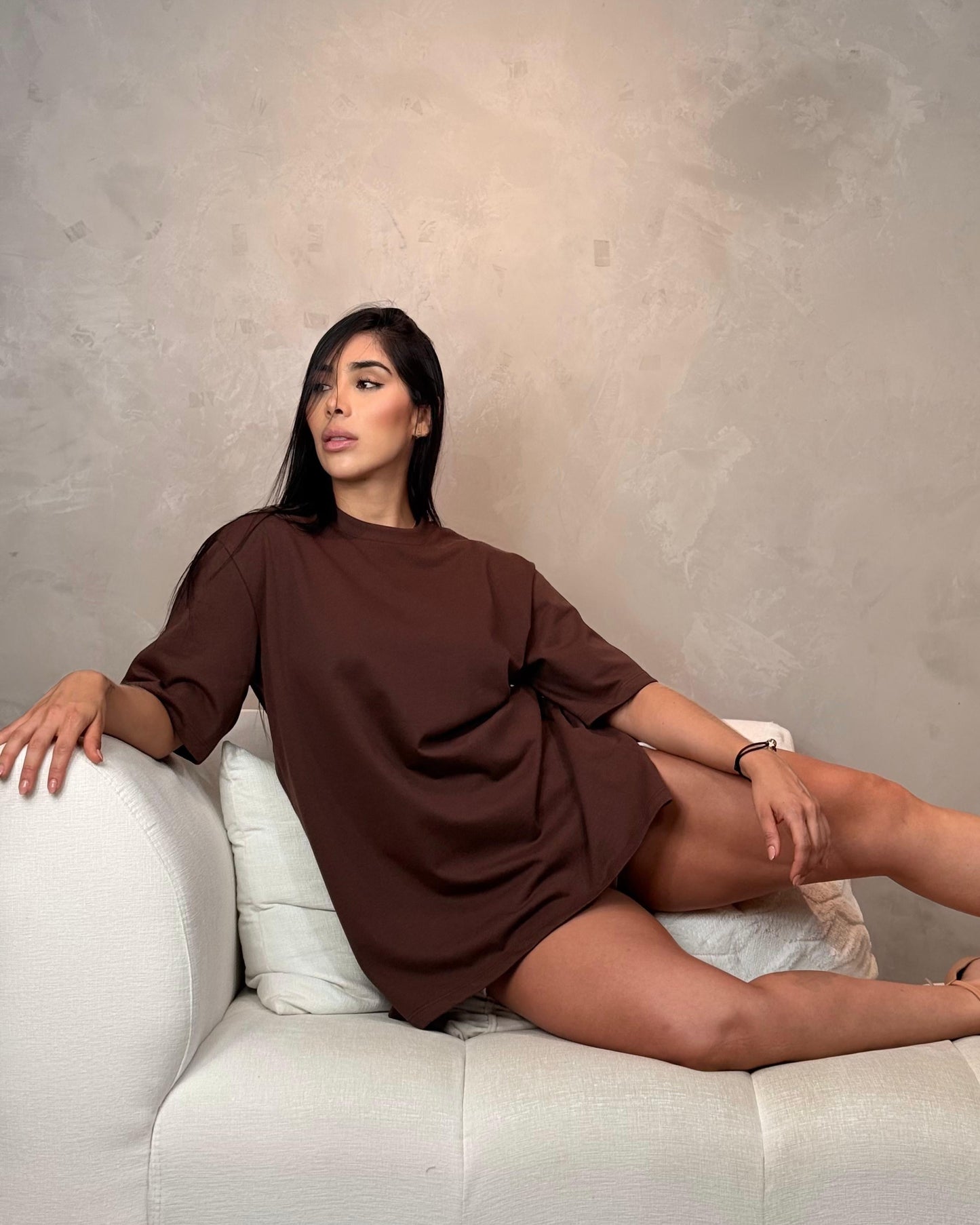 CAMISETA MOCCA CON CREMALLERA