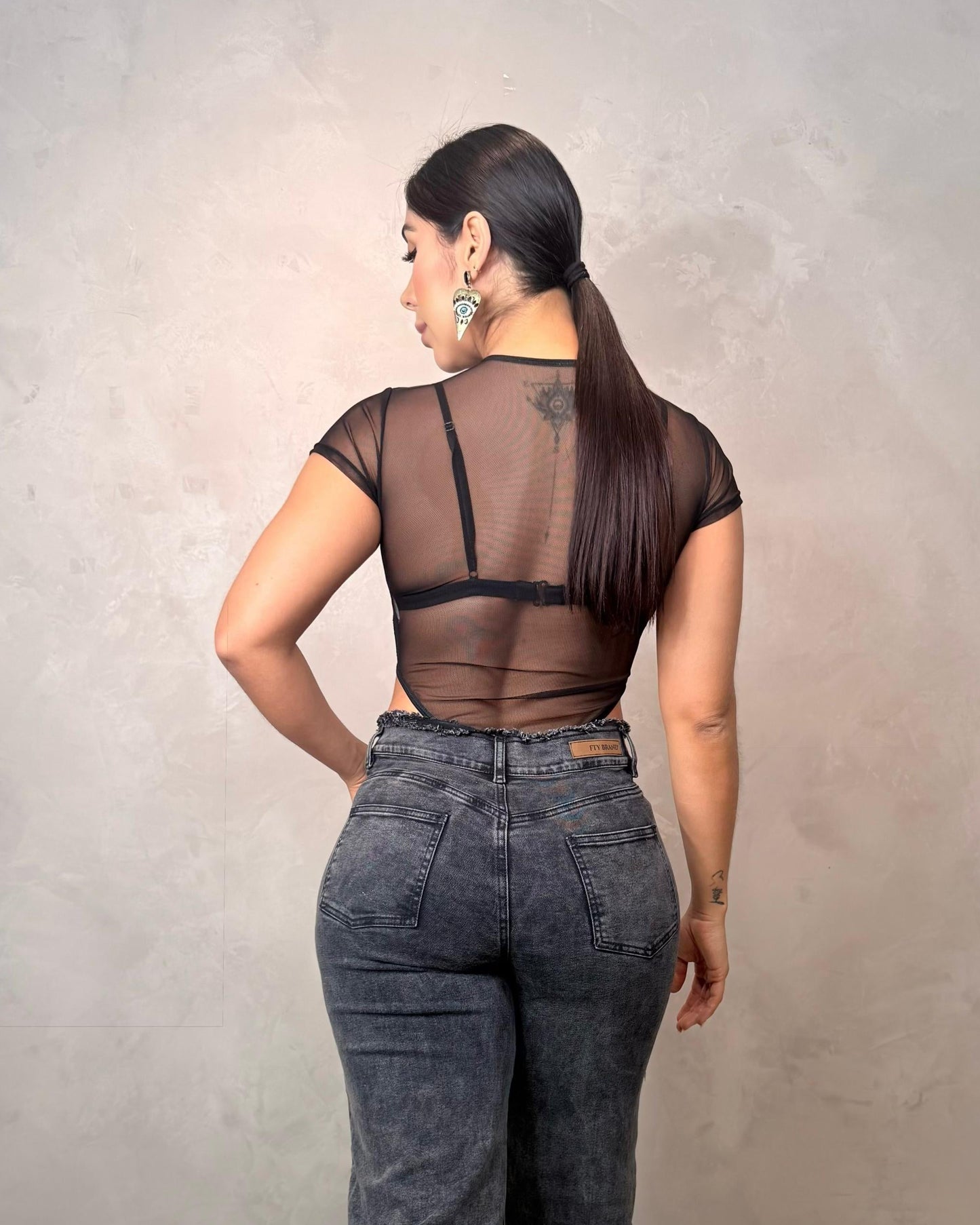BODY MESH MISS NEGRO