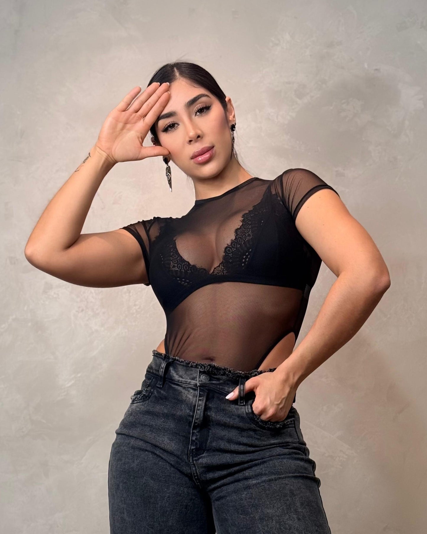 BODY MESH MISS NEGRO