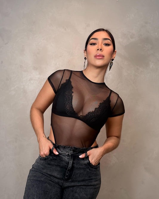 BODY MESH MISS NEGRO