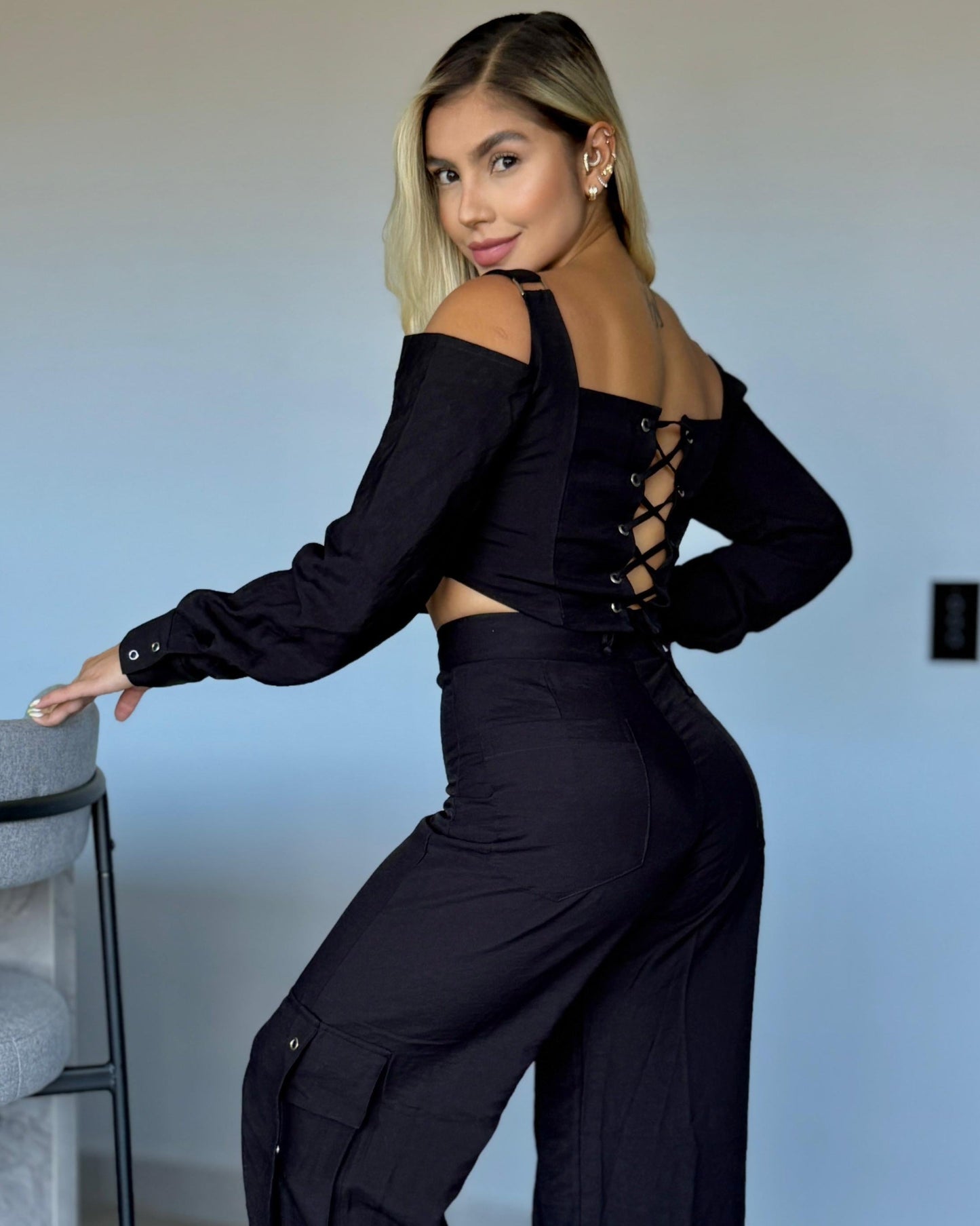 CORSET NEGRO OH LA LA