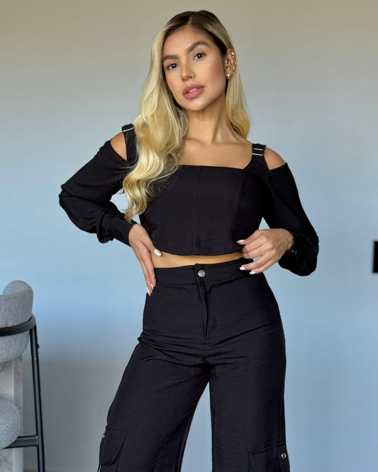 CORSET NEGRO OH LA LA