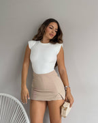 FALDA SHORT CLOUD BEIGE