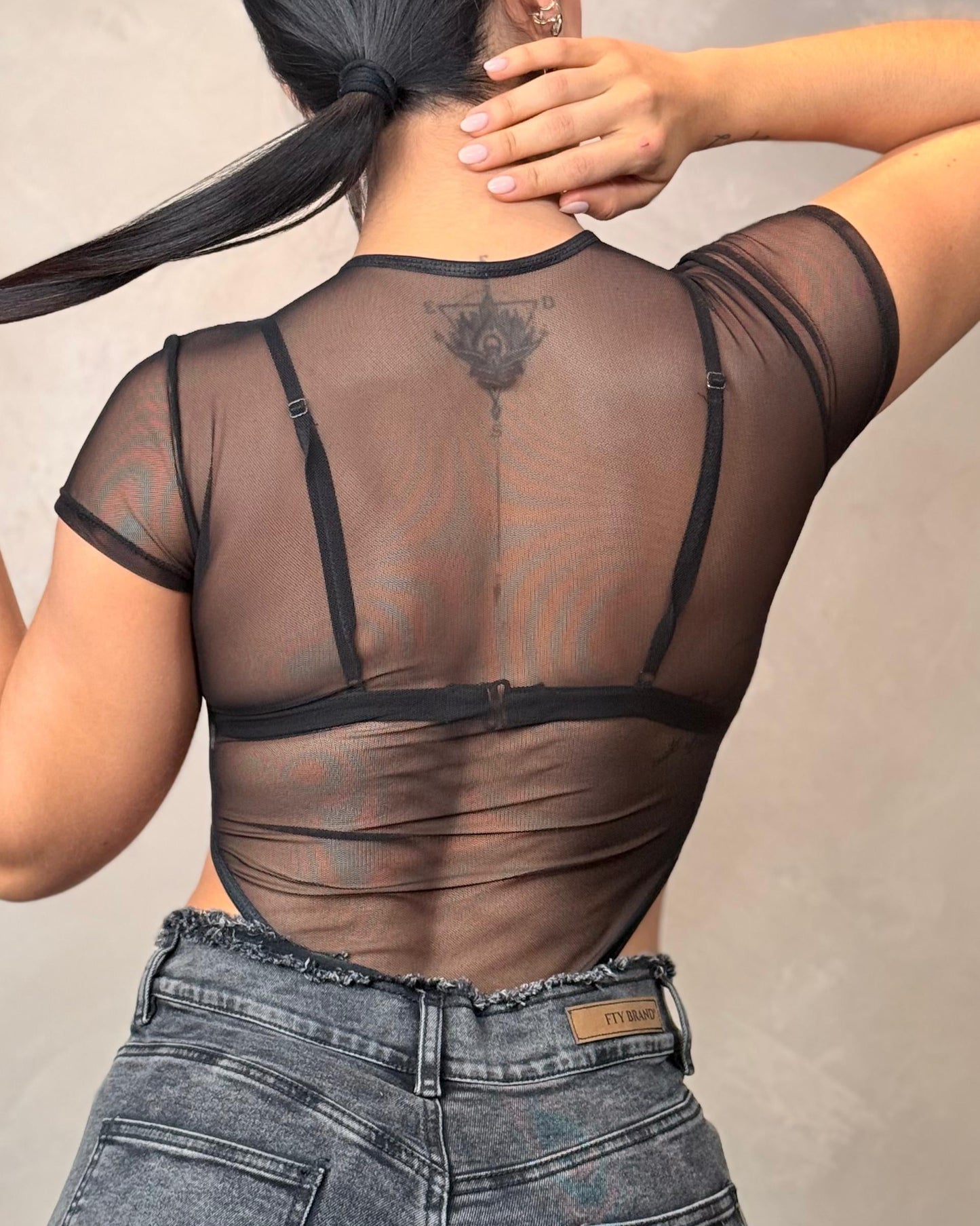 BODY MESH MISS NEGRO