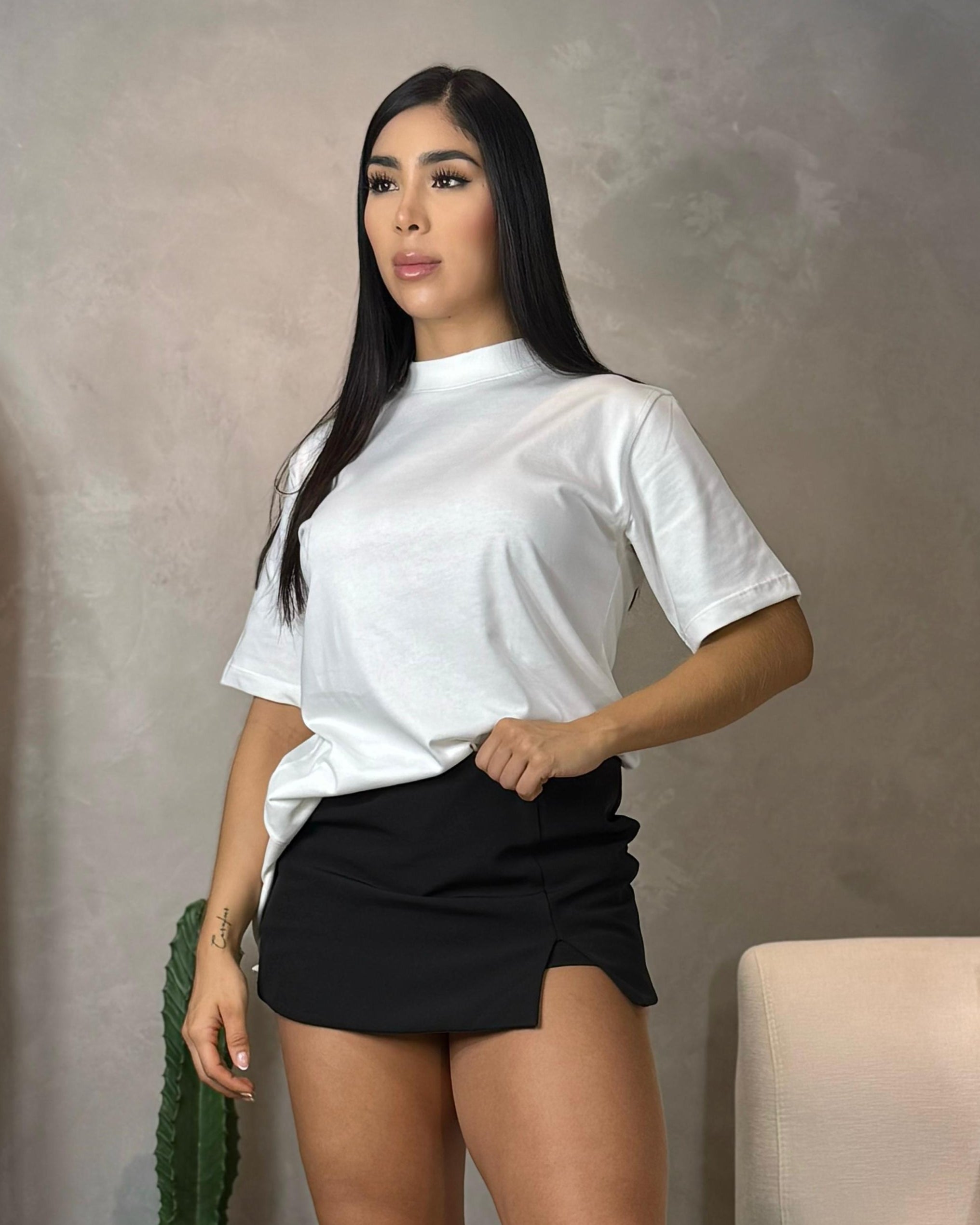 FALDA SHORT CLOUD NEGRA